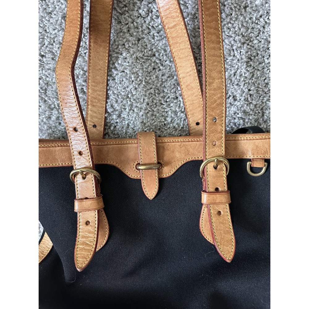 Dooney & Bourke Black and Tan Hobo Bag - Picture 7 of 16